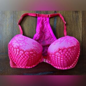 Victoria’s Secret Very Sexy Racerback Pink Lace Women's Bra- size 34D